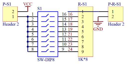SAB编码开关工作电路道理图